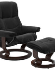 Paloma Leather Black S/M/L and Brown Base | Stressless Mayfair Classic Recliner | Valley Ridge Furniture