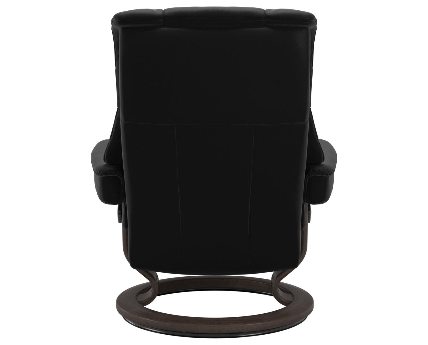 Paloma Leather Black M & Wenge Base | Stressless Mayfair Classic Recliner | Valley Ridge Furniture