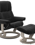 Paloma Leather Black S/M/L and Whitewash Base | Stressless Mayfair Classic Recliner | Valley Ridge Furniture