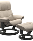 Paloma Leather Fog S/M/L and Grey Base | Stressless Mayfair Classic Recliner | Valley Ridge Furniture