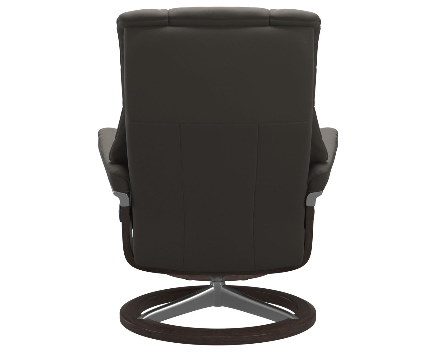 Paloma Leather Metal Grey L and Wenge Base | Stressless Mayfair Signature Recliner | Valley Ridge Furniture