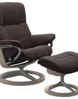 Paloma Leather Chocolate S/M/L and Whitewash Base | Stressless Mayfair Signature Recliner | Valley Ridge Furniture