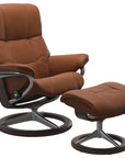 Paloma Leather New Cognac S/M/L and Wenge Base | Stressless Mayfair Signature Recliner | Valley Ridge Furniture