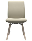 Paloma Leather Light Grey and Whitewash Base | Stressless Laurel Low Back D200 Dining Chair | Valley Ridge Furniture