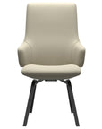 Paloma Leather Light Grey and Black Base | Stressless Laurel High Back D200 Dining Chair w/Arms | Valley Ridge Furniture