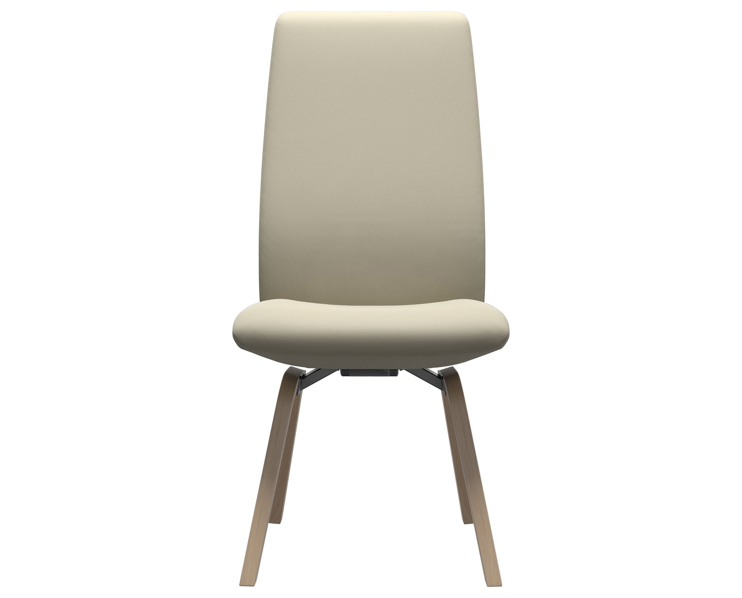 Paloma Leather Light Grey and Natural Base | Stressless Laurel High Back D200 Dining Chair | Valley Ridge Furniture