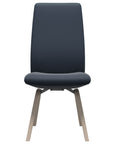 Paloma Leather Oxford Blue and Whitewash Base | Stressless Laurel High Back D200 Dining Chair | Valley Ridge Furniture