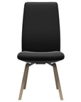 Paloma Leather Black and Natural Base | Stressless Laurel High Back D200 Dining Chair | Valley Ridge Furniture