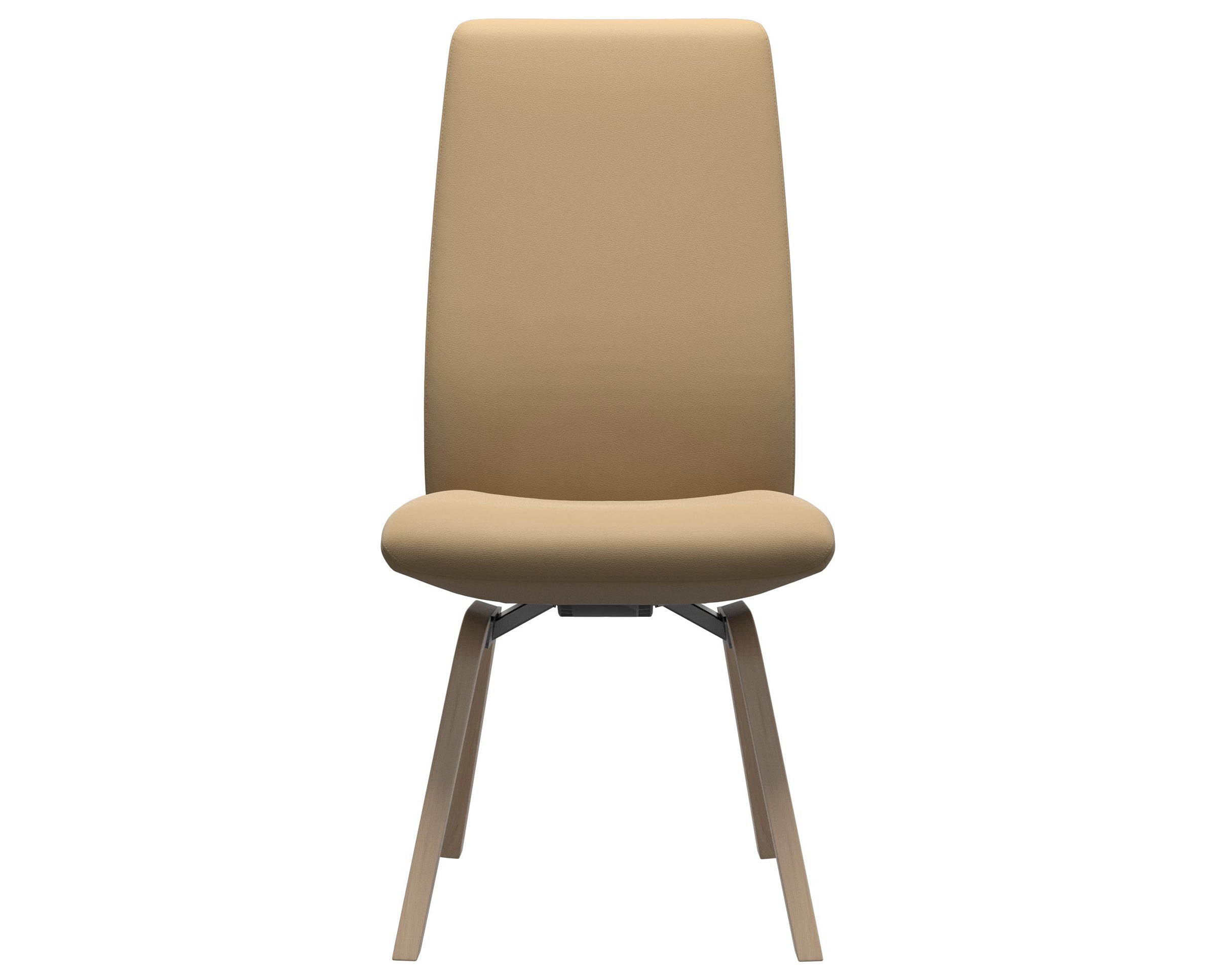 Paloma Leather Sand and Natural Base | Stressless Laurel High Back D200 Dining Chair | Valley Ridge Furniture