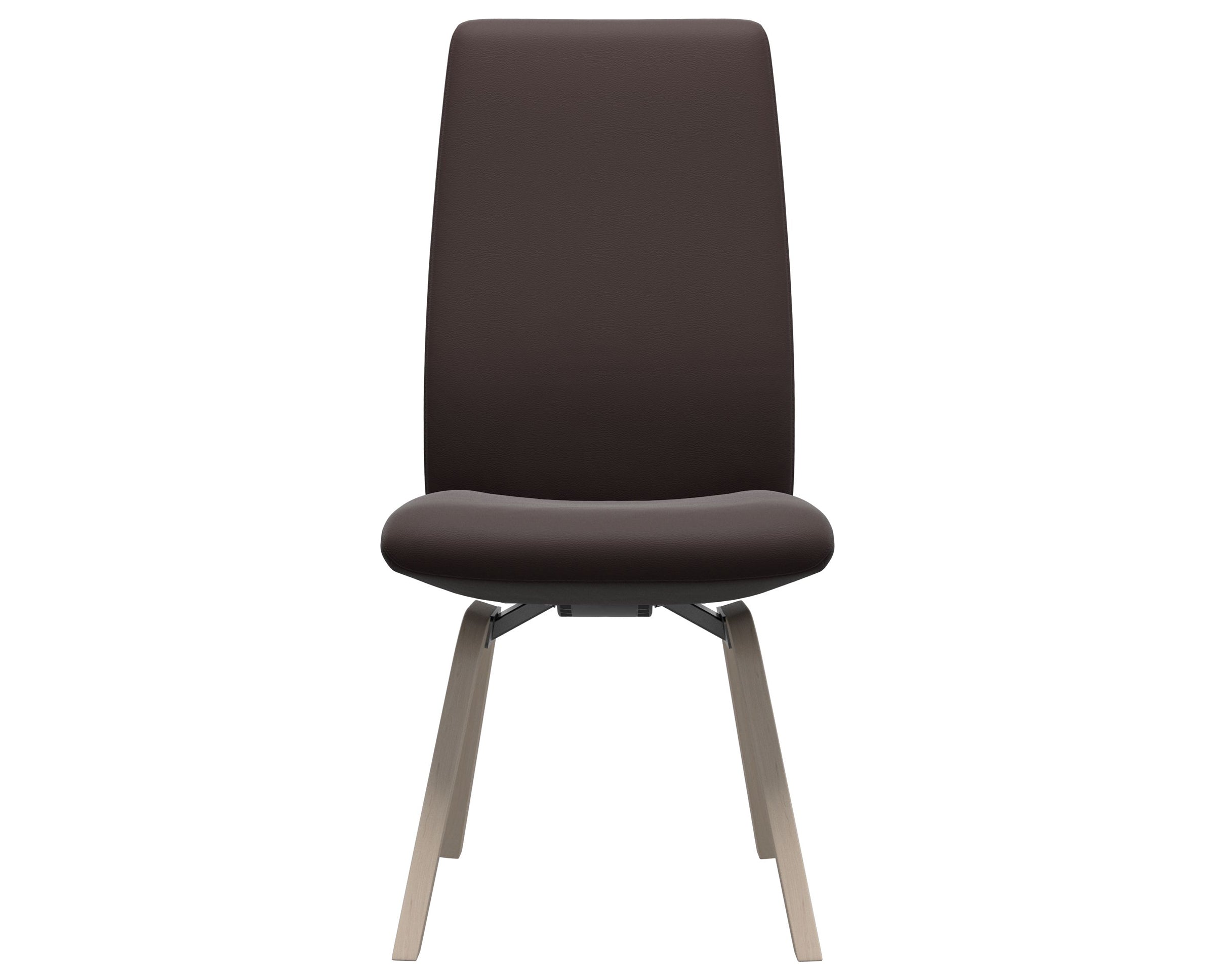 Paloma Leather Chocolate and Whitewash Base | Stressless Laurel High Back D200 Dining Chair | Valley Ridge Furniture