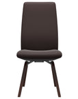 Paloma Leather Chocolate and Walnut Base | Stressless Laurel High Back D200 Dining Chair | Valley Ridge Furniture