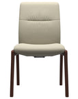 Paloma Leather Light Grey and Walnut Base | Stressless Mint Low Back D100 Dining Chair | Valley Ridge Furniture