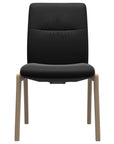 Paloma Leather Black and Natural Base | Stressless Mint Low Back D100 Dining Chair | Valley Ridge Furniture