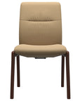 Paloma Leather Sand and Walnut Base | Stressless Mint Low Back D100 Dining Chair | Valley Ridge Furniture