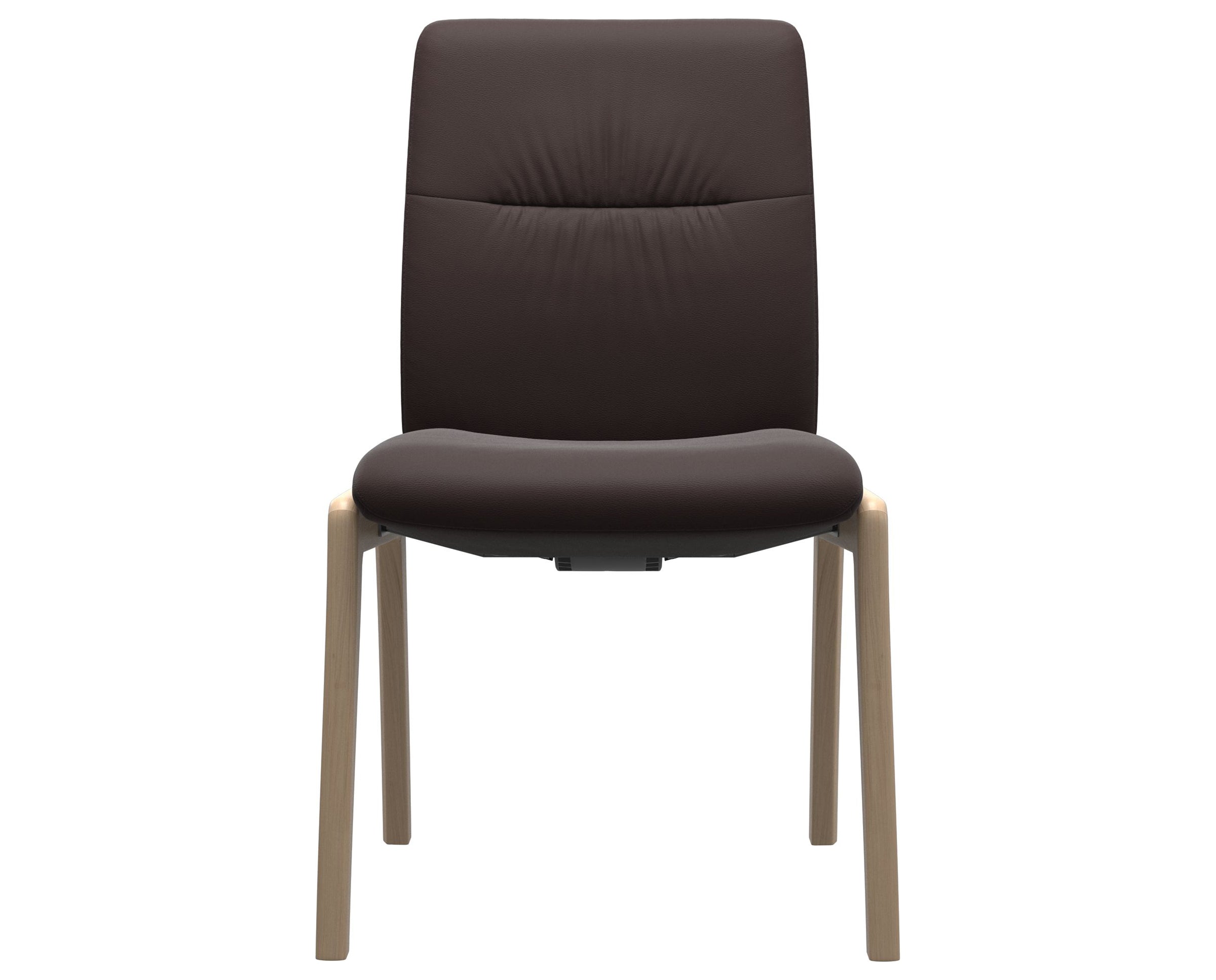 Paloma Leather Chocolate and Natural Base | Stressless Mint Low Back D100 Dining Chair | Valley Ridge Furniture
