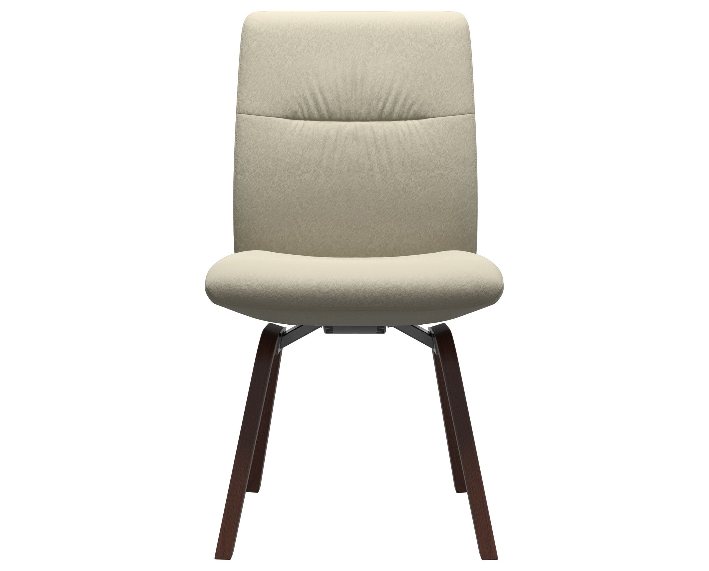 Paloma Leather Light Grey and Walnut Base | Stressless Mint Low Back D200 Dining Chair | Valley Ridge Furniture
