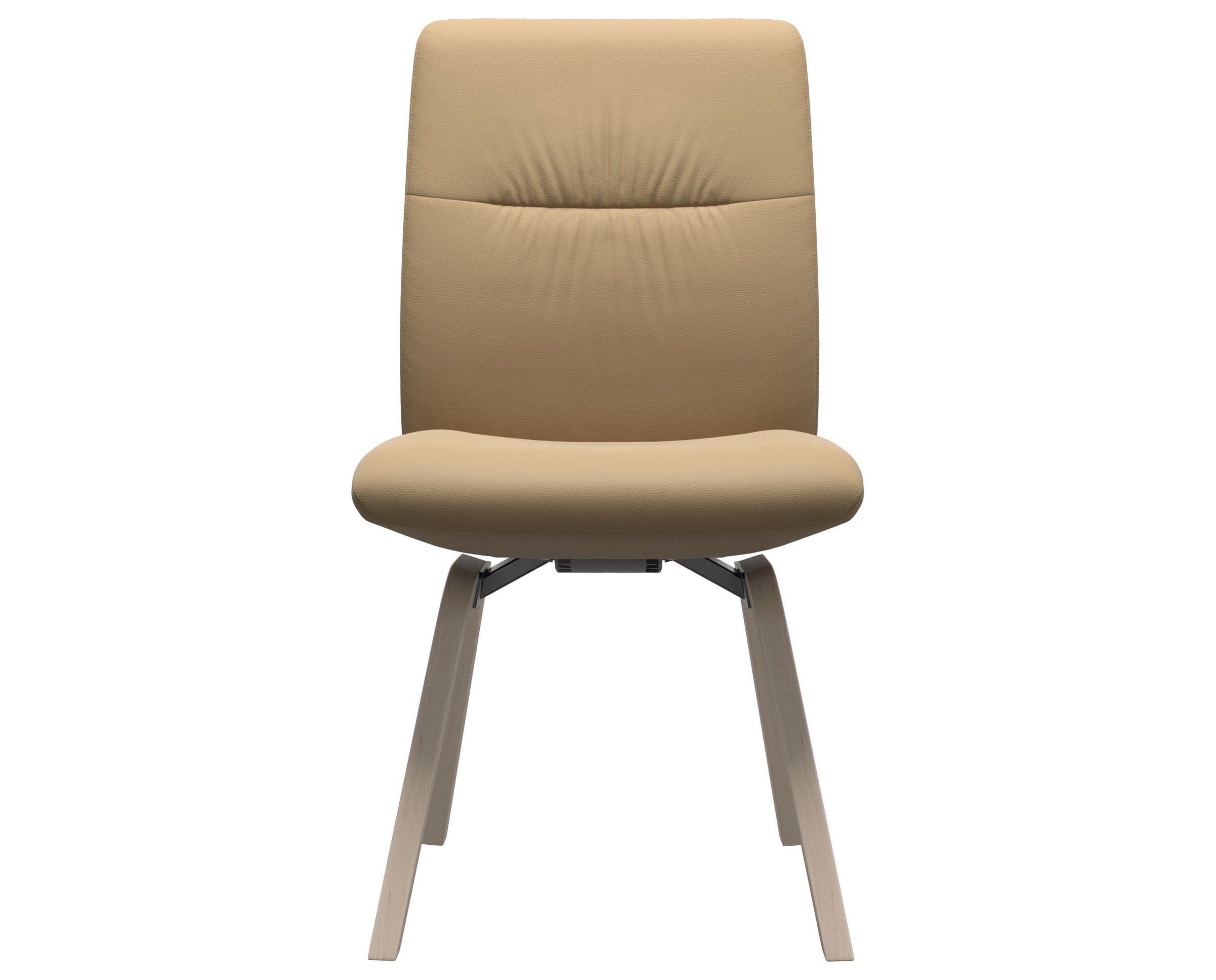 Paloma Leather Sand and Whitewash Base | Stressless Mint Low Back D200 Dining Chair | Valley Ridge Furniture