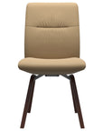 Paloma Leather Sand and Walnut Base | Stressless Mint Low Back D200 Dining Chair | Valley Ridge Furniture