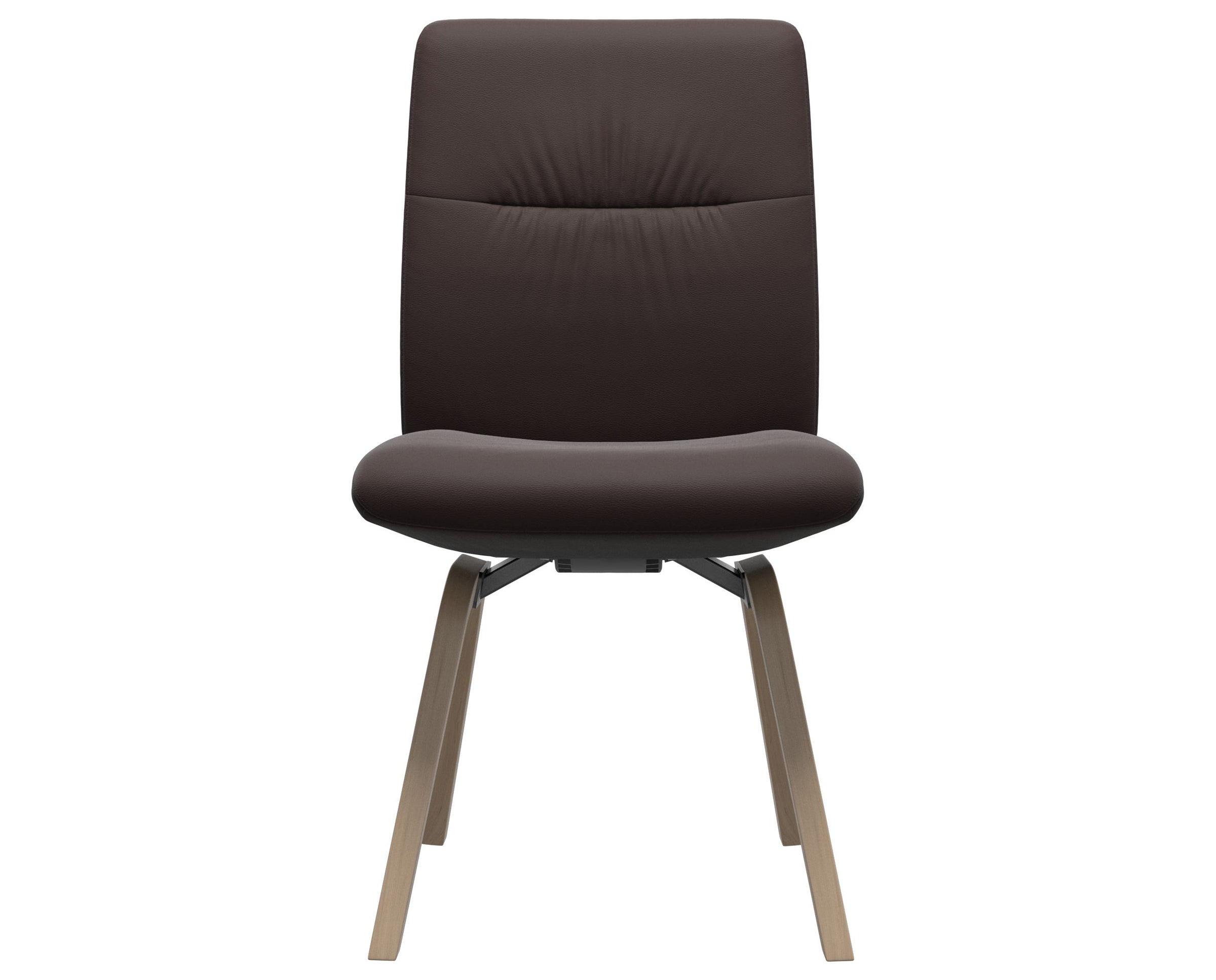 Paloma Leather Chocolate and Natural Base | Stressless Mint Low Back D200 Dining Chair | Valley Ridge Furniture