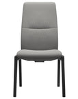 Paloma Leather Silver Grey and Black Base | Stressless Mint High Back D100 Dining Chair | Valley Ridge Furniture