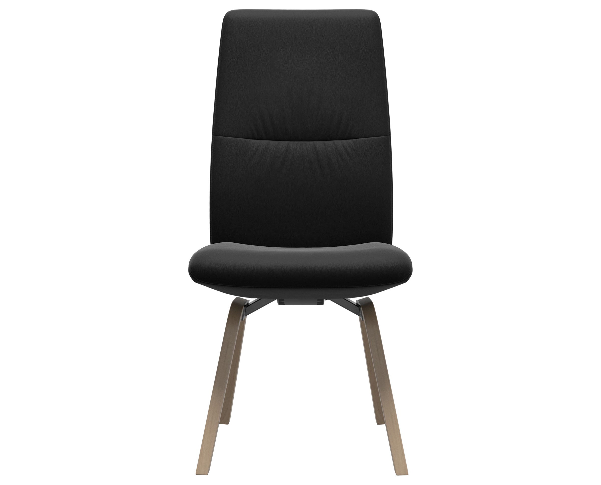 Paloma Leather Black and Natural Base | Stressless Mint High Back D200 Dining Chair | Valley Ridge Furniture