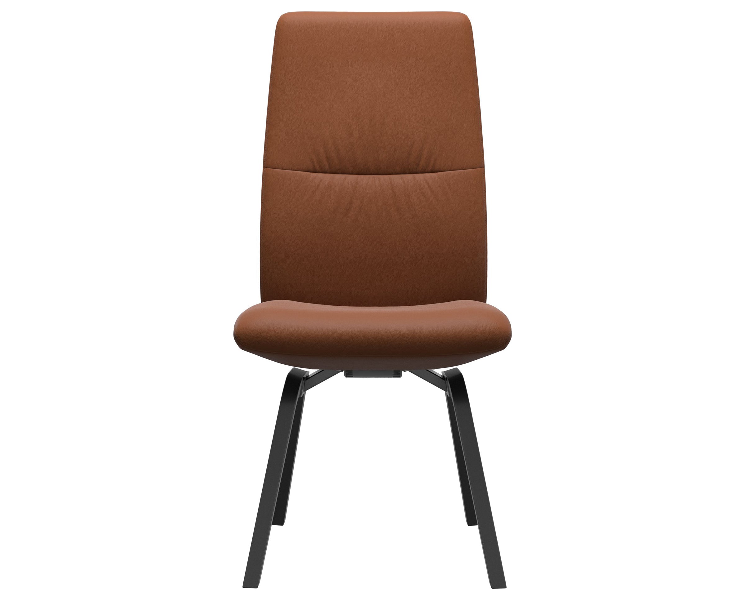 Paloma Leather New Cognac and Black Base | Stressless Mint High Back D200 Dining Chair | Valley Ridge Furniture