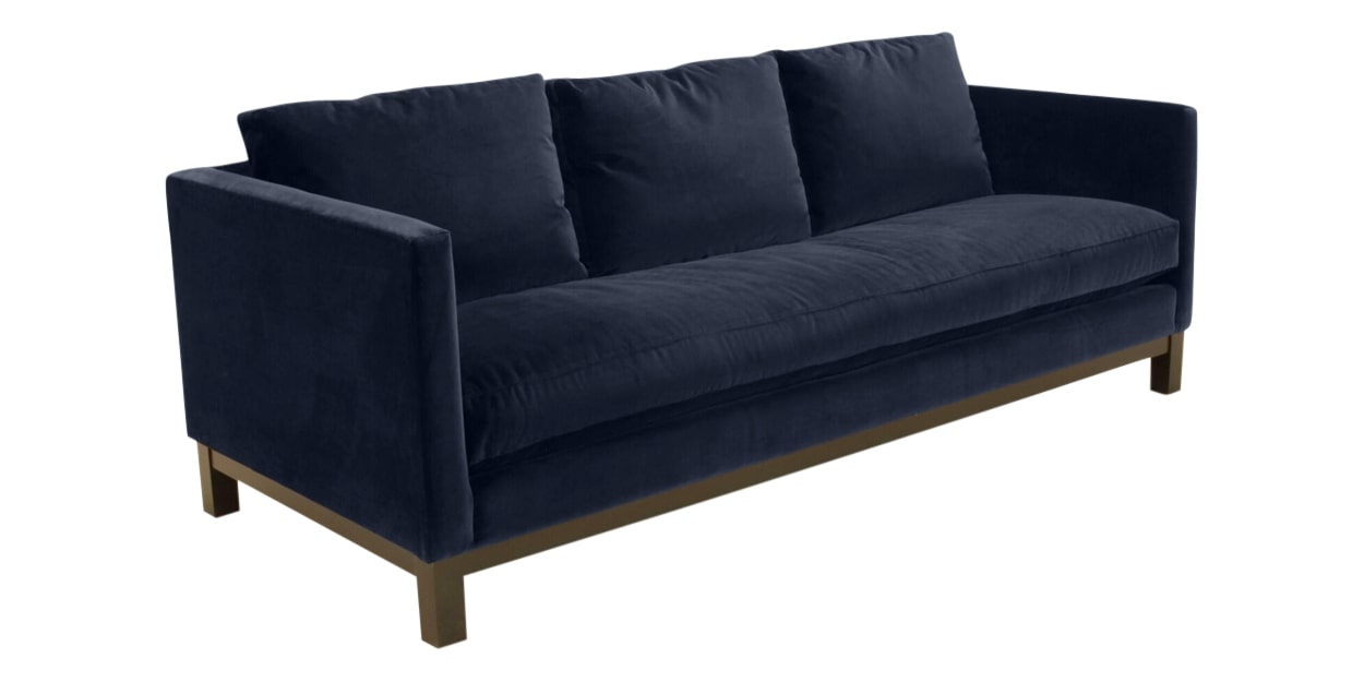 View Fabric Navy | Camden Harper Sofa | Valley Ridge Furniture