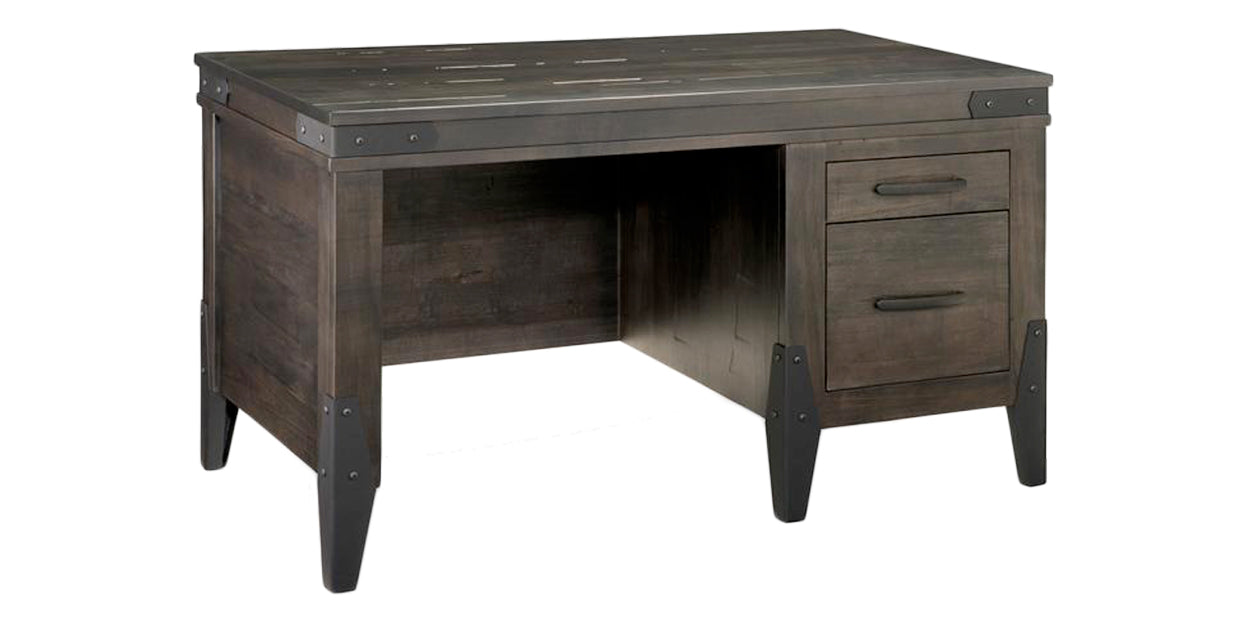Platinum | Handstone Chattanooga Single Pedestal Desk