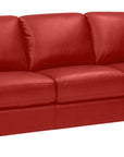 Broadway Leather Crimson | Palliser Furniture Flex Sofa | Valley Ridge Furniture
