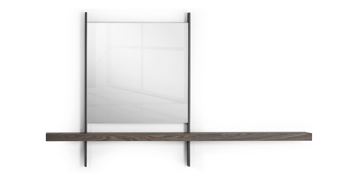 Anthracite and Vintage Oak | Trica Matuvu Mirror