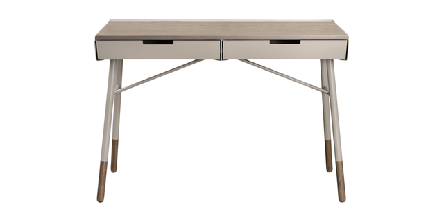 Mushroom and Smoke Oak | Trica Note Desk