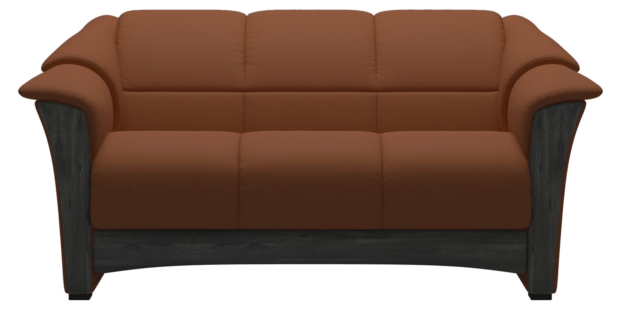 Paloma Leather New Cognac and Grey Base | Stressless Oslo Loveseat | Valley Ridge Furniture