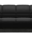 Paloma Leather Black and Grey Base | Stressless Oslo Sofa | Valley Ridge Furniture