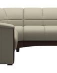 Paloma Leather Light Grey and Brown Base | Stressless Oslo Sectional | Valley Ridge Furniture
