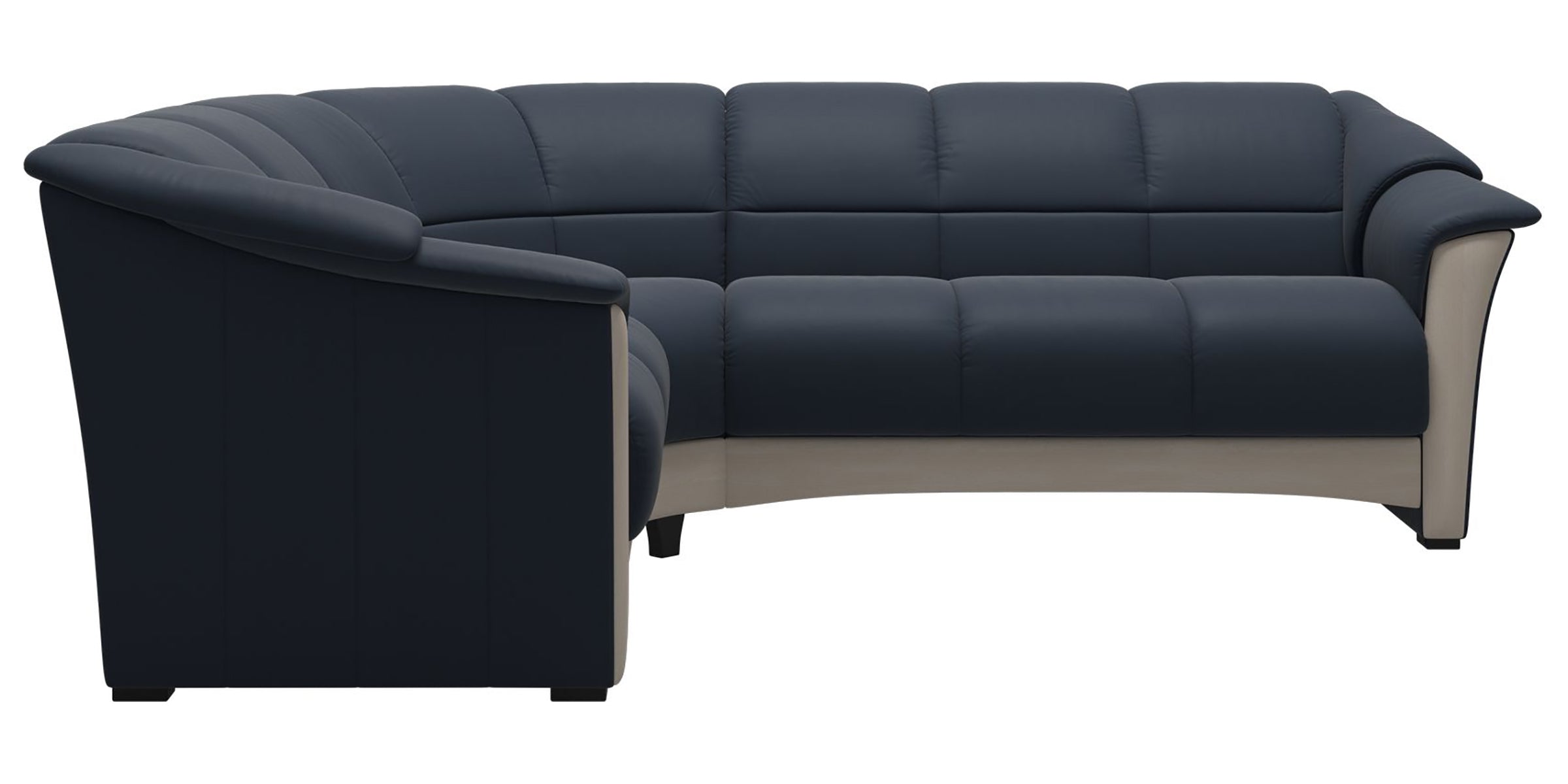 Paloma Leather Oxford Blue and Whitewash Base | Stressless Oslo Sectional | Valley Ridge Furniture