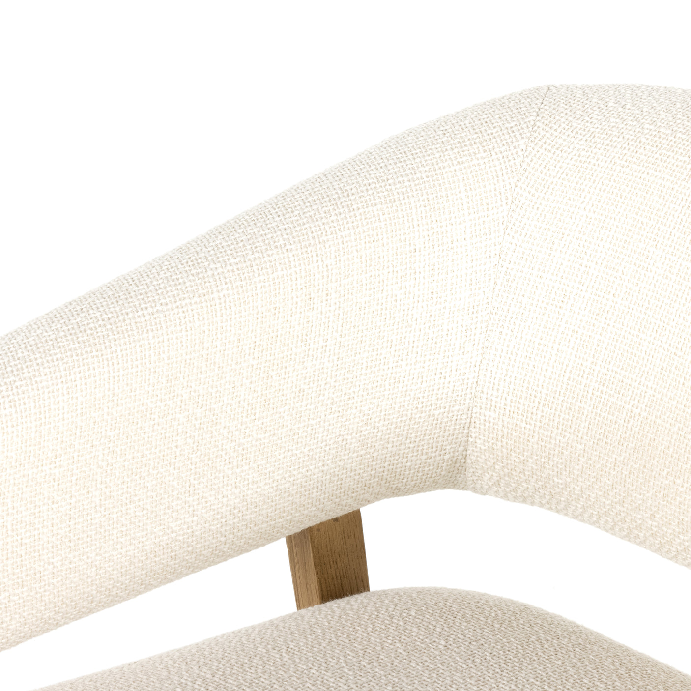 Gibson White Fabric with Light Honey Nettlewood | Dexter Chair | Valley Ridge Furniture