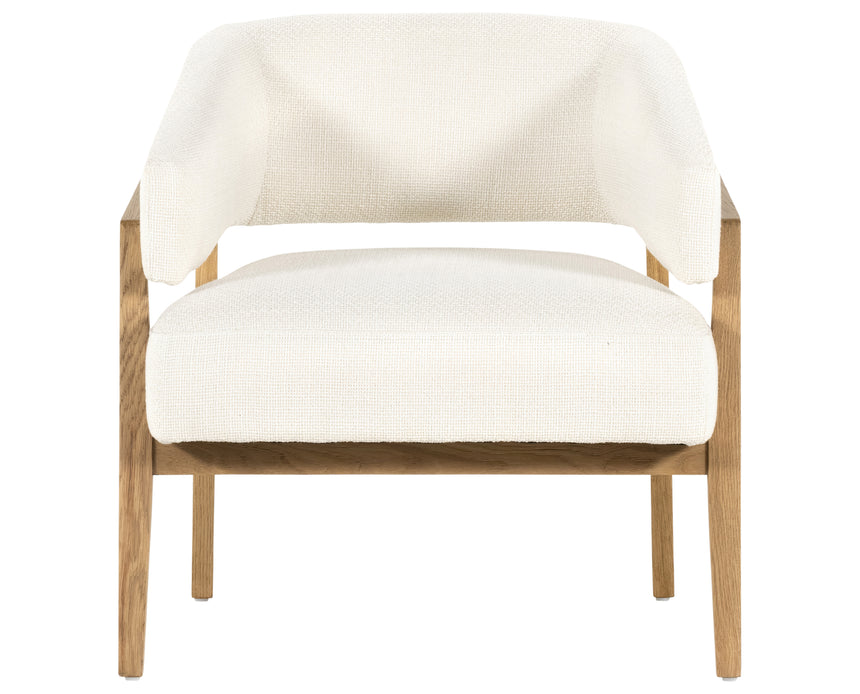 Gibson White Fabric with Light Honey Nettlewood | Dexter Chair | Valley Ridge Furniture