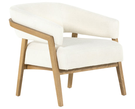 Gibson White Fabric with Light Honey Nettlewood | Dexter Chair | Valley Ridge Furniture