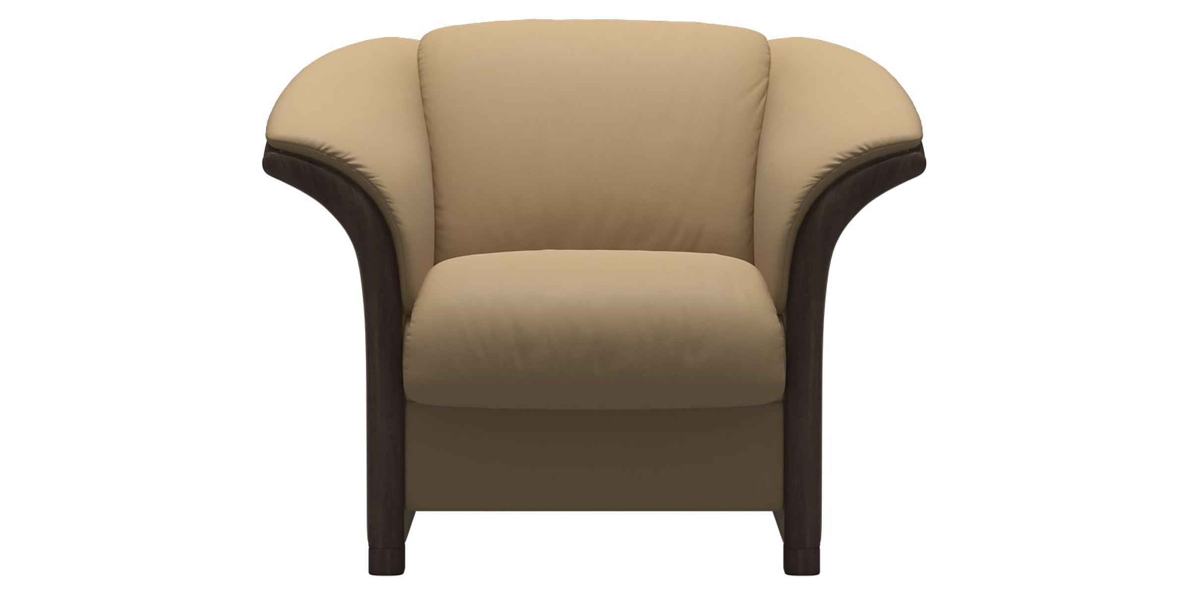 Paloma Leather Sand and Wenge Arm Trim | Stressless Manhattan Chair | Valley Ridge Furniture