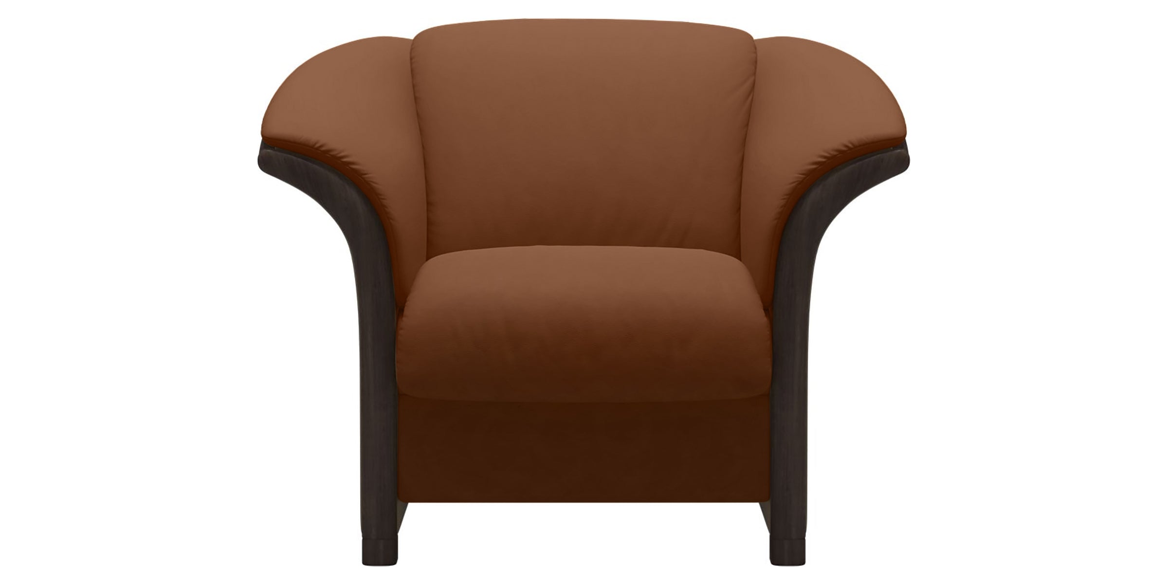 Paloma Leather New Cognac and Wenge Arm Trim | Stressless Manhattan Chair | Valley Ridge Furniture