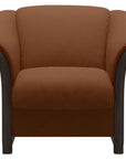 Paloma Leather New Cognac and Wenge Arm Trim | Stressless Manhattan Chair | Valley Ridge Furniture