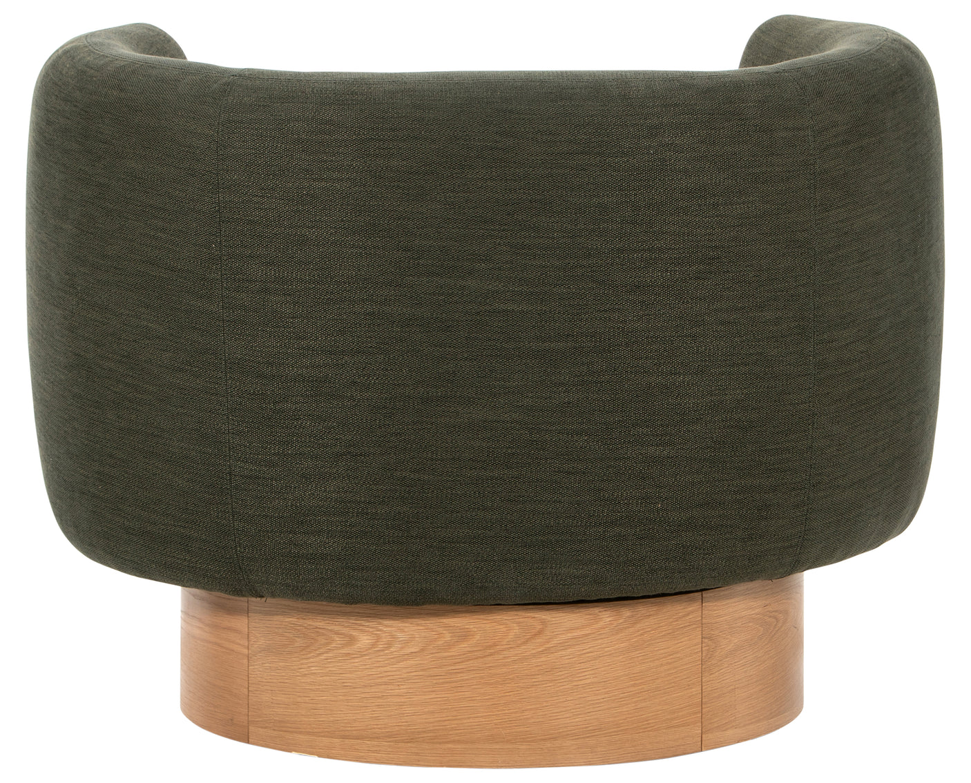 Atlantis Moss Fabric with Natural Oak Veneer | Calista Swivel Chair | Valley Ridge Furniture