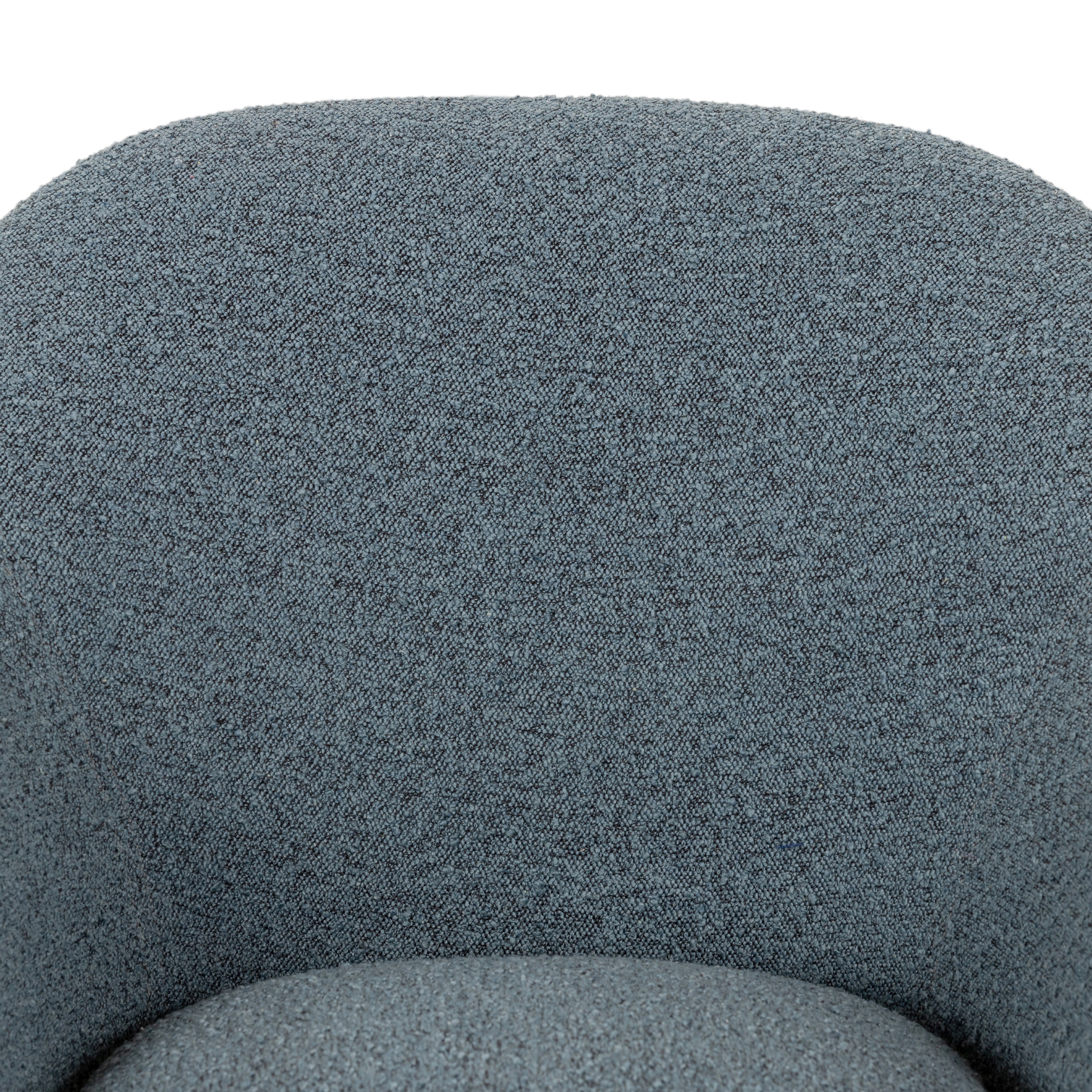 Knoll Sky Fabric with Matte Ebony Iron | Suerte Chair | Valley Ridge Furniture