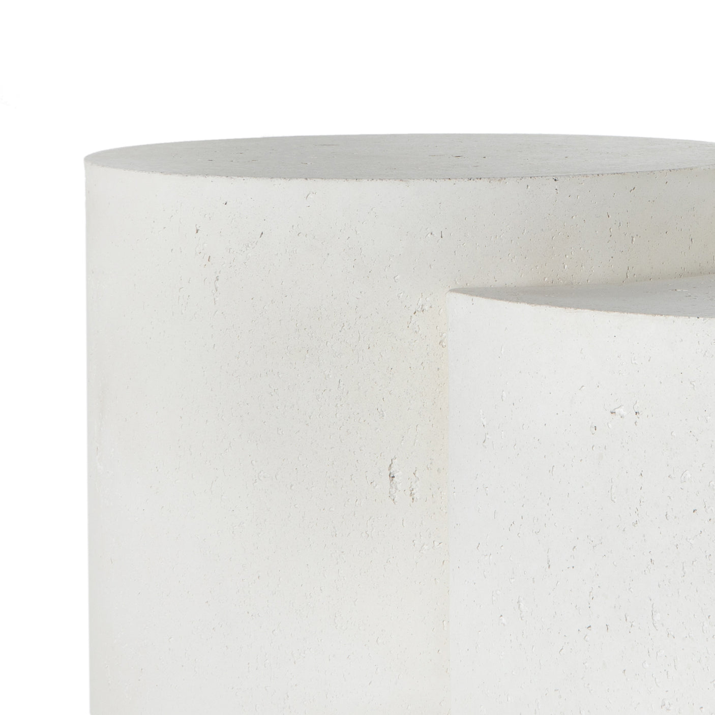 Textured White Concrete | Meza Nesting Coffee Table | Valley Ridge Furniture