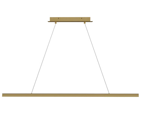 Natural Brass | Dessau 48" Linear Suspension | Valley Ridge Furniture