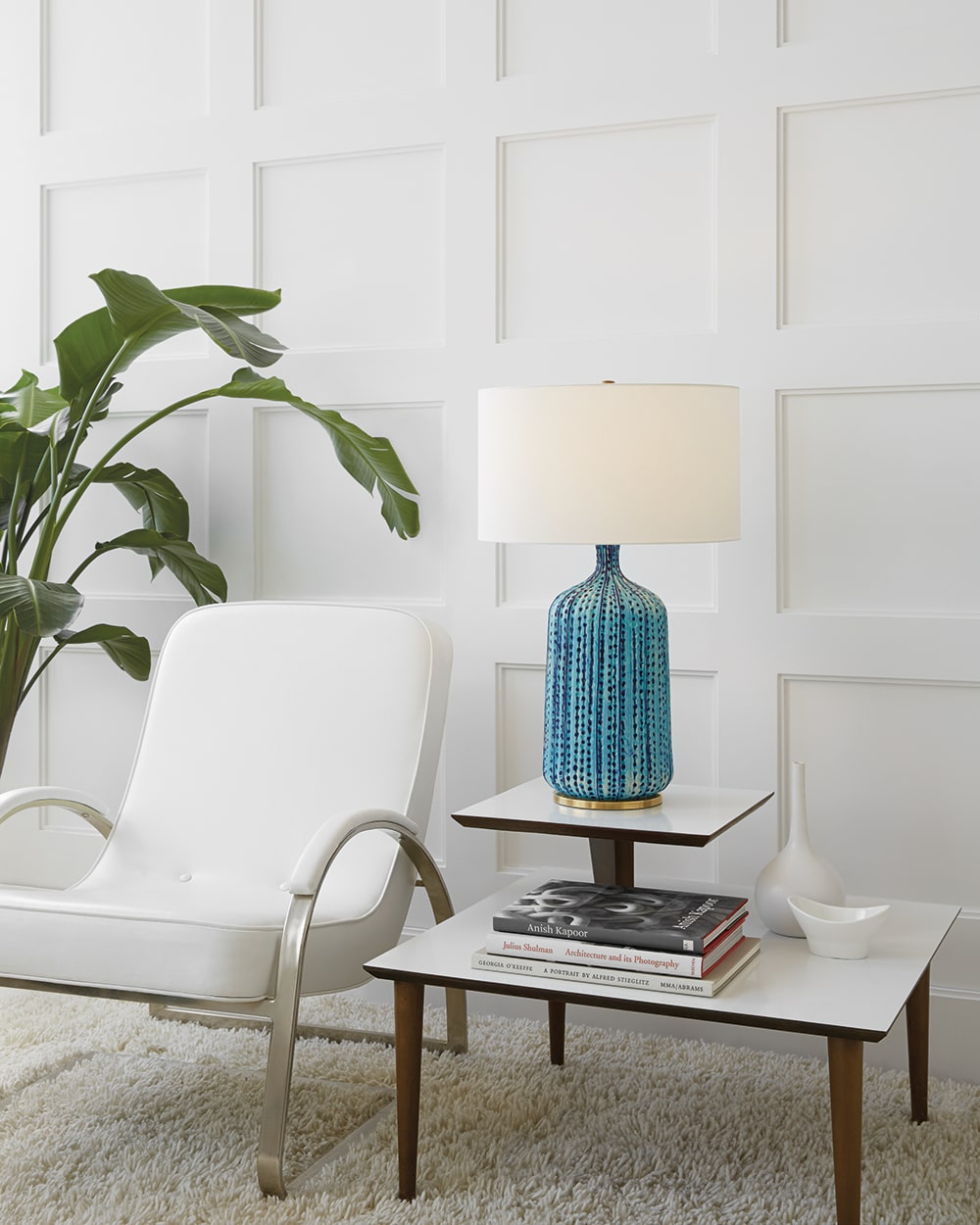 Pebbled Aquamarine & Linen | Culloden Table Lamp | Valley Ridge Furniture