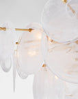 Gild & White Strie Glass | Loire Large Chandelier | Valley Ridge Furniture