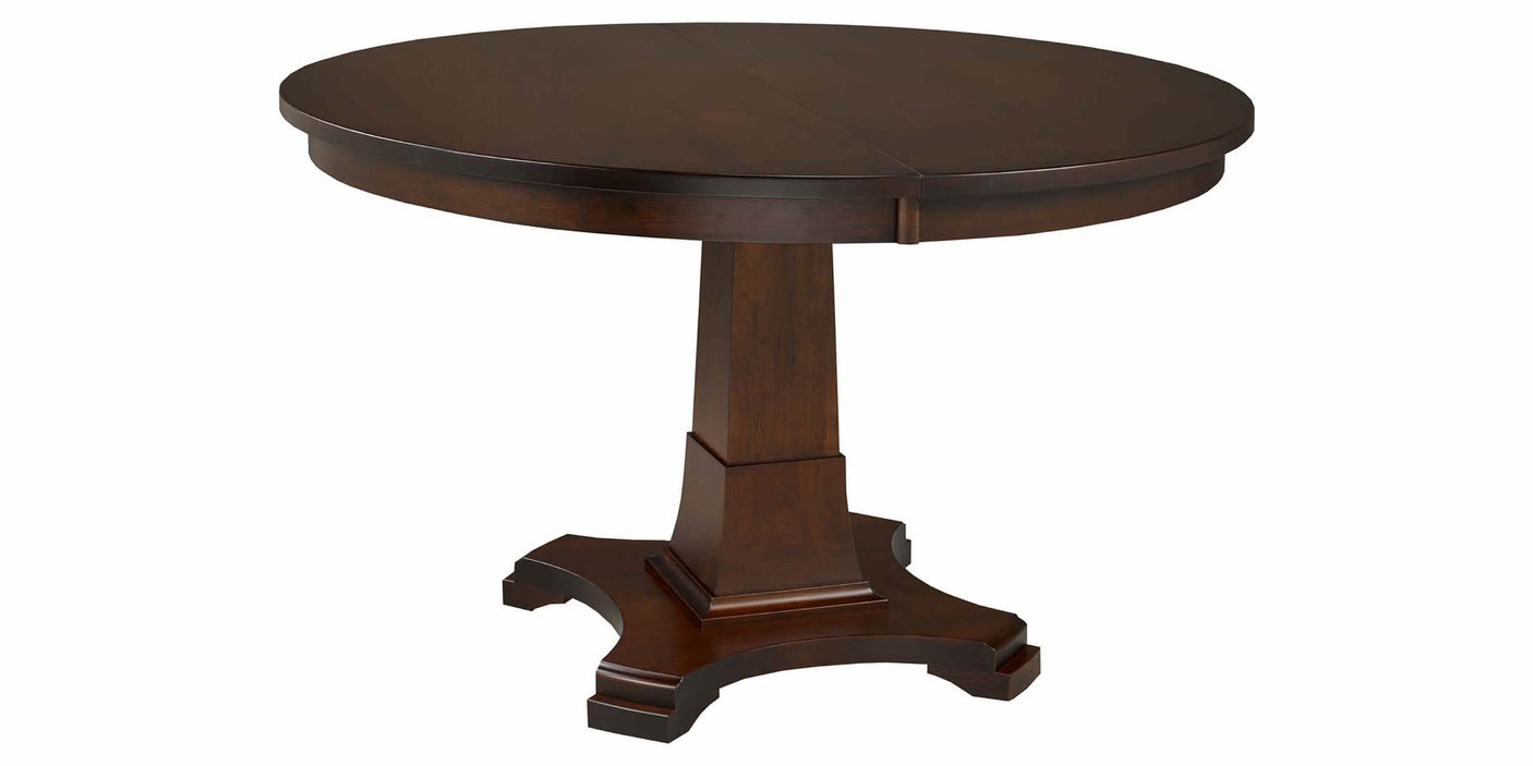 Table as Shown | Cardinal Woodcraft Abbey Dining Table | Valley Ridge Furniture