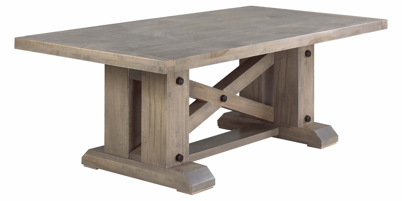 Table as Shown | Cardinal Woodcraft Acton Central Dining Table | Valley Ridge Furniture