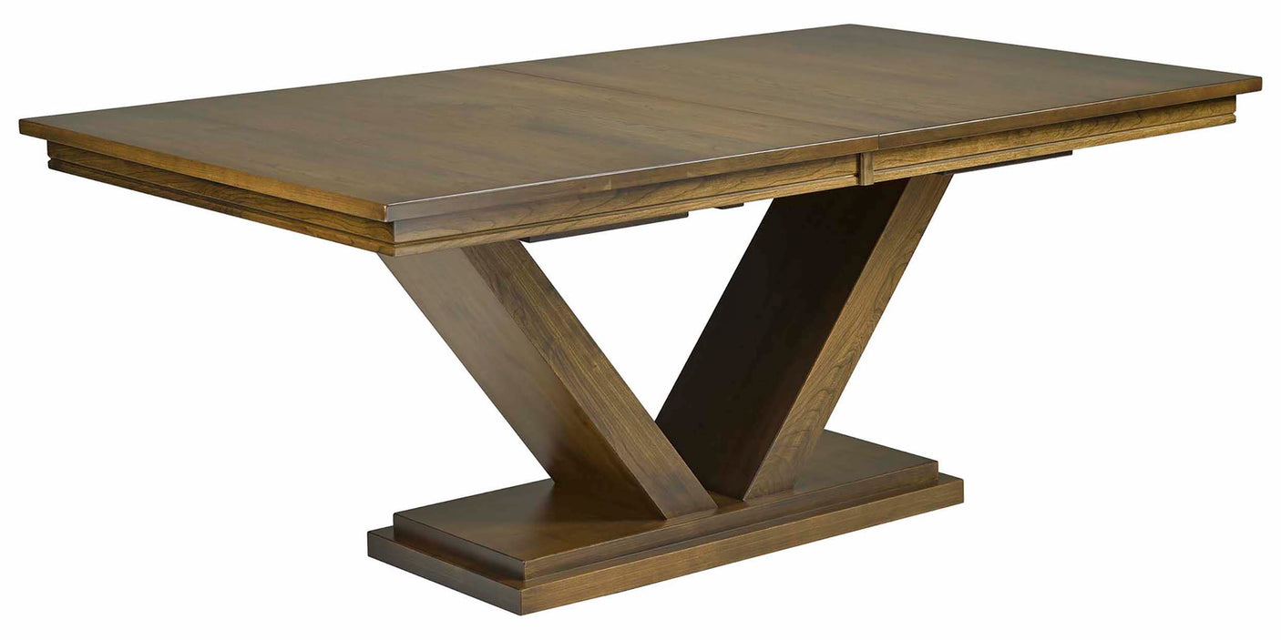 Table as Shown | Cardinal Woodcraft Ambassador Dining Table | Valley Ridge Furniture